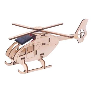 Imagem de Modelo De Helicóptero, Brinquedo De Helicóptero Alimentado Por Energia Solar, Kit de Modelo Artesanal, Brinquedo Criativo de Quebra-Cabeça de Construção para Crianças, para Exibição em Casa para Menin