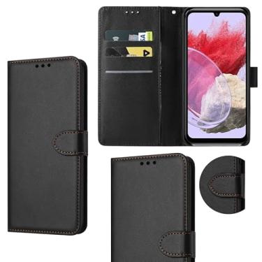 Imagem de Capa Carteira M34 Compatível Samsung Porta Cartões Preta Capinha Flip Case