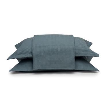 Imagem de Kit Colcha Queen Döhler Piquet Azul