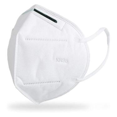 Imagem de Máscara Descartável KN95 Proteção Pessoal com Clip Branca