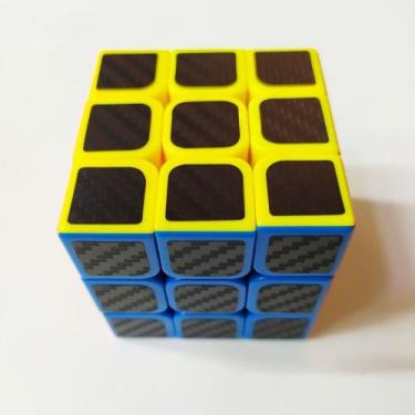Imagem de Brinquedo Infantil Jogo Cubo Mágico Profissional 3x3 Black