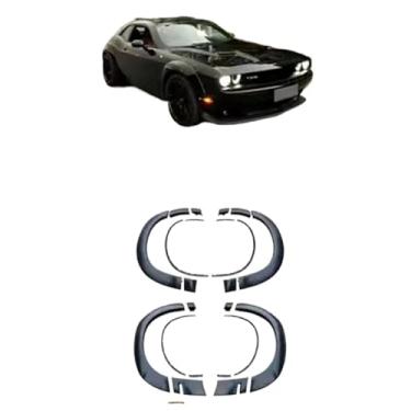 Imagem de Kit de carroceria para para-choque dianteiro e traseiro compatível com Dodge Challenger, Demon Hellcat modificado, roda, sobrancelha, capô(Wheel eyebrow b)