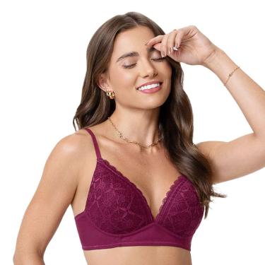 Imagem de Sutiã Triângulo com Renda Marsala Zee Rucci  feminino