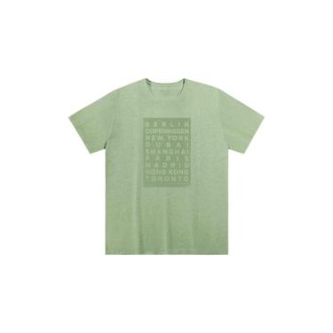 Imagem de Camiseta Plus Size Hangar 33 Malha Linho Verde Tam. G3-Masculino
