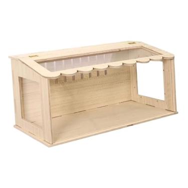 Imagem de Ｂｅｓｇａ Caixa Chocadeira para Pintinhos Gaiola de Madeira para Hamsters Patos Pássaros Codornizes Gaiola Galinheiro para Patos Pássaros Chinchilas Ratos Hamst, 40cm x 30cm x 30cm