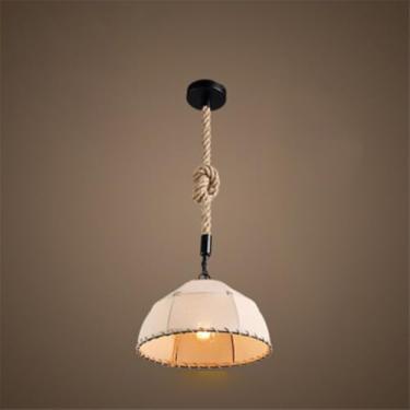 Imagem de OUFULA Contemporâneo Corda de Cânhamo Restaurante Lâmpada Pendente Estilo Industrial Retro Internet Café Bar Quarto Roupa Loja Balcão Bar Candelabro (B D45CM)