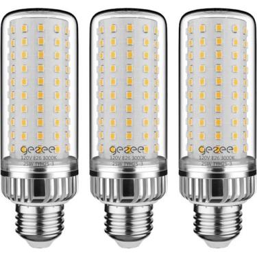 Imagem de Lâmpada LED gezee 25W E26 Base 2500lm 3000K (pacote com 3)