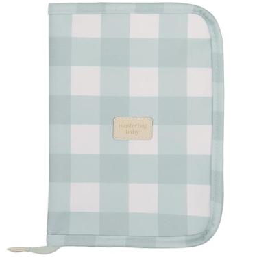 Imagem de Porta Carteira de Vacinação com Estampa de Urso Xadrez - Menta by Masterbagbaby