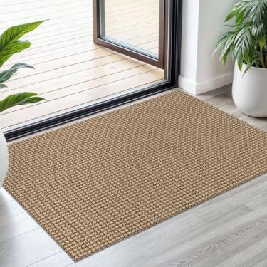 Imagem de Ivissy Pequenos tapetes trançados, tapetes de área de 6,5 x 7,5 m para entrada, tapete lavável, antiderrapante, tapete de porta de algodão para entrada interna, tapetes para hall de entrada, cozinha,