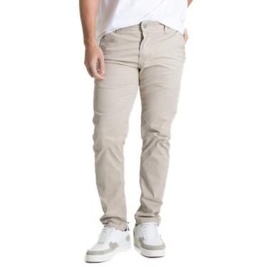 Imagem de Calça Sarja Sawary Slim - 280381 Bege, Bege, 44