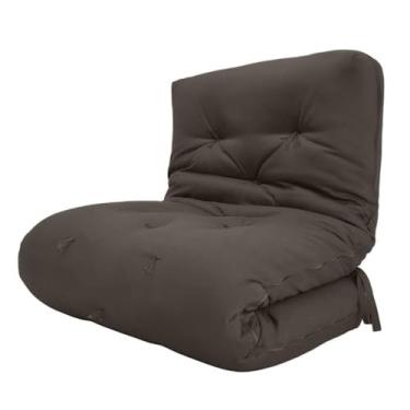 Imagem de Futon Solteiro Oriental D28 Dobrável Acquablock Cinza Chumbo
