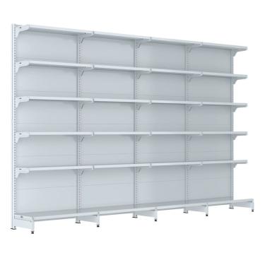 Imagem de Gondola Parede 202 Fit Farmacia Ate 4 Metros Branco Spe