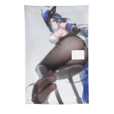Imagem de LIEGBMEU Sexy Bikini Hot Anime Girl Tapeçaria 152.4 cm x 228.6 cm Interior Exterior Wall Quilt Art Decoração de Tapeçaria Caprichosa, AE02