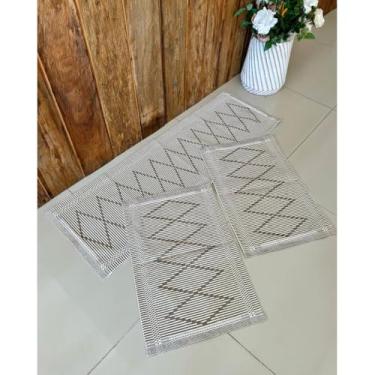 Imagem de Kit Cozinha 3 Peças Zurich Tear Artesanal (Café com leite)