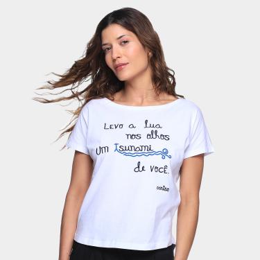 Imagem de Blusa Cantão Bordado Manga Curta Feminina-Feminino