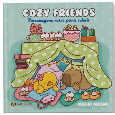 Imagem de Cozy Friends: Personagens Retrô Para Colorir