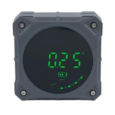 Imagem de IEUDNS Inclinômetro digital Nível eletrônico 4x90 graus Medidor de ângulo digital Transferidor para carpintaria Construção civil Alvenaria, Cinza