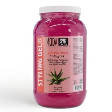 Imagem de MODA - Gel para cabelo forte – Nutre e repara com glicerina, queratina, pantenol, colágeno e vitamina E – fixação máxima, longa duração para todos os tipos de cabelo – 3,6 g