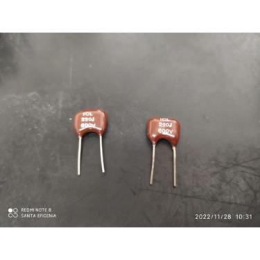 Imagem de 10x Capacitor Mica Prata 220pf/600v 5% Cm2 Icl