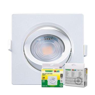 Imagem de Spot De Led Embutir Alltop Par20 Quadrado 7W Bivolt Taschibra 3000K Br