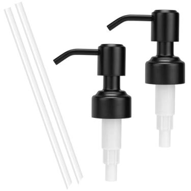 Imagem de UHEY HOME Dispensador de sabão de substituição de bomba de aço inoxidável 304 para tamanho padrão 28/400 fios Dispensador de refil de cozinha para sabonete líquido loção ou detergente de louça