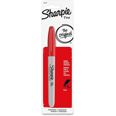 Imagem de MARCADOR PERMANENTE SHARPIE FINA VERMELHO BL C/1 un - 30102PP