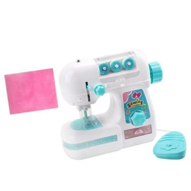 Imagem de KiBcsLic Máquina de costura elétrica de brinquedo, brinquedo educativo, fácil de usar, artesanato, faça você mesmo (tamanho médio), aparelho de simulação,