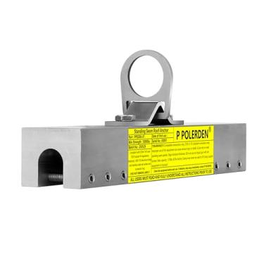 Imagem de Braçadeira de âncora de telhado de costura em pé, kits de segurança para telhados de proteção contra quedas | Anel D | Não penetra nas costuras em pé | Compatível com OSHA/ANSI | Leve | Liga de