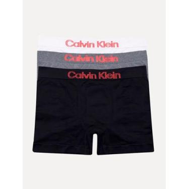 Imagem de Cuecas Calvin Klein Underwear Trunk Seamless Outline Logo Branca Preta