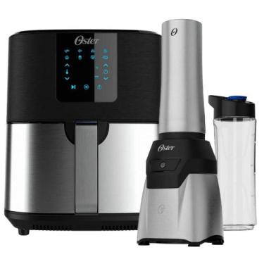 Imagem de Kit Blender Power Inox e Fritadeira Ultra Digital 4,8L Oster, 110V