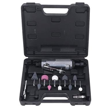 Imagem de Kit de moagem pneumático portátil de 1 10 cm, cabo reto 22000 RPM, kit de moedor de ar de 0,6 cm, máquina de polir pneumática portátil
