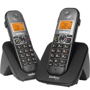 Imagem de Telefone Intelbras Sem Fio Ts 5122 Base E Ramal - Preto - 4125122