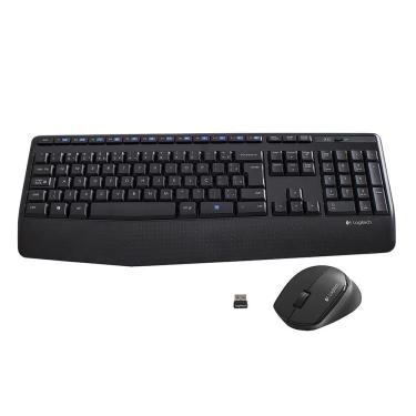 Imagem de Wireles Combo Logitech Teclado + Mouse Sem Fio Mk345 Usb Preto