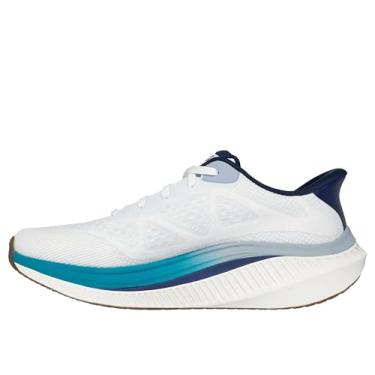 Imagem de Skechers Tênis masculino Slip-Ins: Go Walk Max Amortecimento Arco Fit - Jesper Walking Shoes, Branco/Multi, 11M