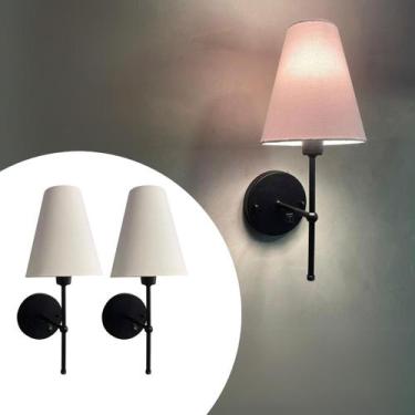 Imagem de Kit 2 Arandelas de Parede Clássico Com Interruptor com Cúpula ref 05 S