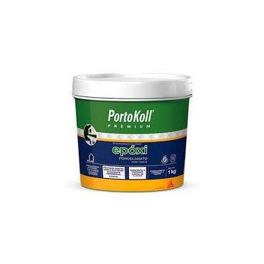 Imagem de Rejunte Epóxi Porcelanato Branco Brilhante Bd 1KG Portokoll