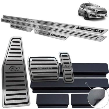 Imagem de Pedaleira Auto Soleira Descanso Preto New Fiesta Titanium