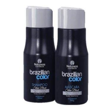 Imagem de Kit Manutenção Silver Black Brazilian Color Natureza 300ml - Natureza 