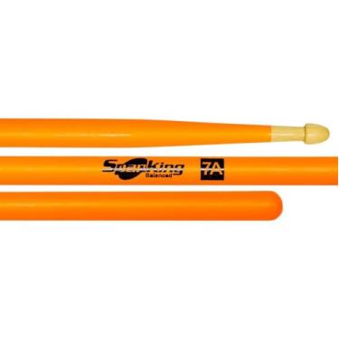 Imagem de Baqueta Spanking Linha Luminosa 7A Clássica Laranja Fluorescente 4116LA