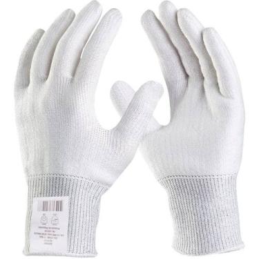 Imagem de Luva Segurança Açoflex Proteção Anti Corte Branca Danny CA 47320, M, B