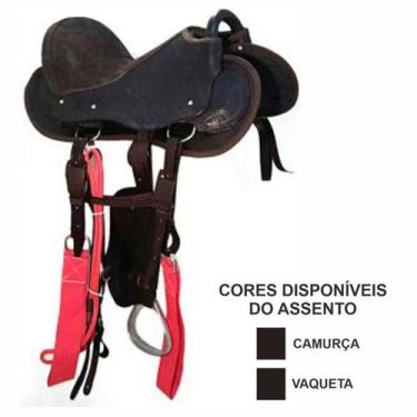 Imagem de Sela australiana compl.marrom 15" - AMERICANA