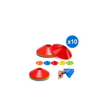 Imagem de Conjunto de 10 cones de lentilha para treinamento físico - exercício f