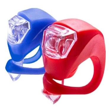 Imagem de Conjunto de luzes de bicicleta à prova d'água de silicone com design d