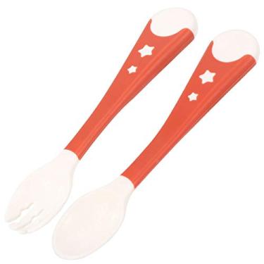 Imagem de SPYMINNPOO Conjunto de Garfo de Colher de Alimentação Antiderrapante para Bebês Com Caixa de Armazenamento, Conjunto de Talheres de bebê Portátil para Com Mais de 9 Meses, 2 Peças de Colher de