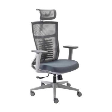 Imagem de Cadeira De Escritório Ergonômica Elements Vertta Cinza