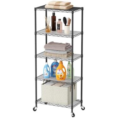 Imagem de SINGAYE Prateleira de armário ajustável de metal para lavanderia, banheiro, cozinha, armazenamento doméstico, despensa