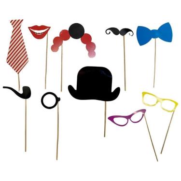 Imagem de Plaquinhas Com 10 Unidades Divertidas Para Tirar Fotos Festa