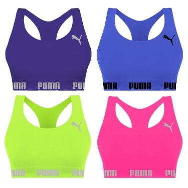 Imagem de Kit 4 Tops Puma Nadador Sem Costura Feminino