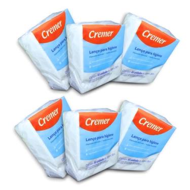 Imagem de Lenço de Higiene e Banho Pacote com 300 unidades (6 pacotes com 50 unidades)