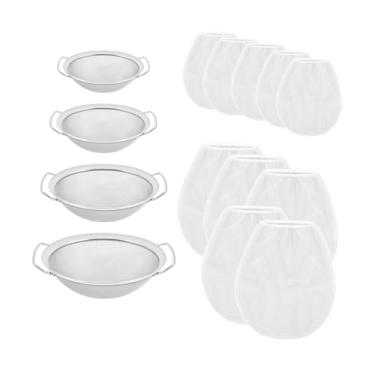 Imagem de Generic 4 peças filtro de tinta peneira de alimentos peneira multiuso substituição peneiramento mel funil filtro funil de tinta para óleos feijões